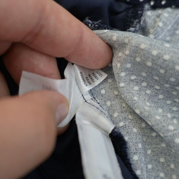 Ann Taylor Loft Blue Polka Dot High Rise Summer Pants XL 38 / 27 - Picture 6 of 6